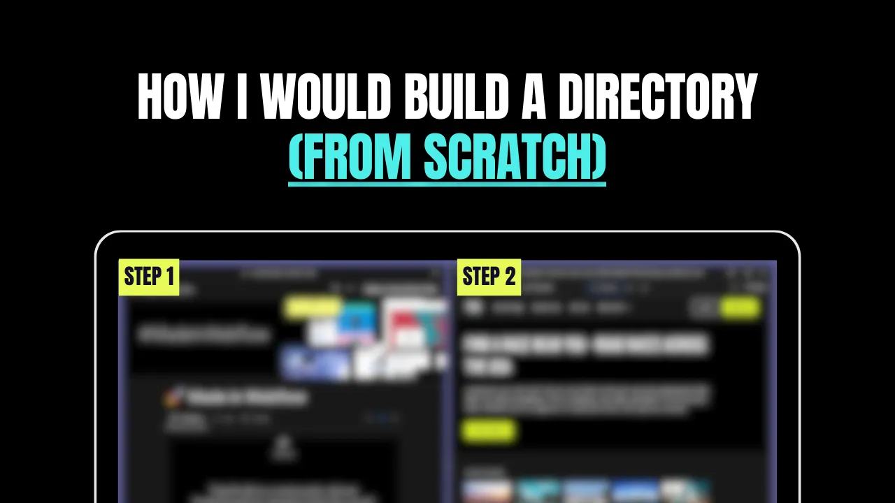 How I’d Build a Directory Website as a Complete Beginner