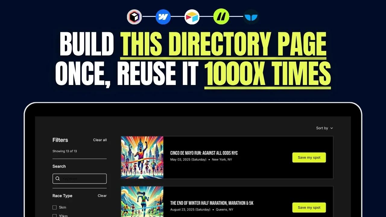 How to Build an SEO-Friendly Directory Listing Page in Webflow (Step-by-Step Guide)