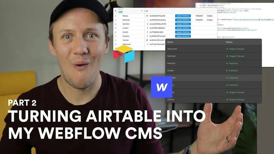 How To Use Airtable Scripts To Automate The Webflow CMS - Part 2