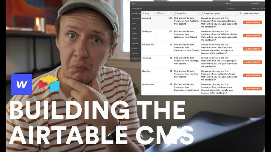 Use Airtable to Update Webflow CMS Items: Part 1