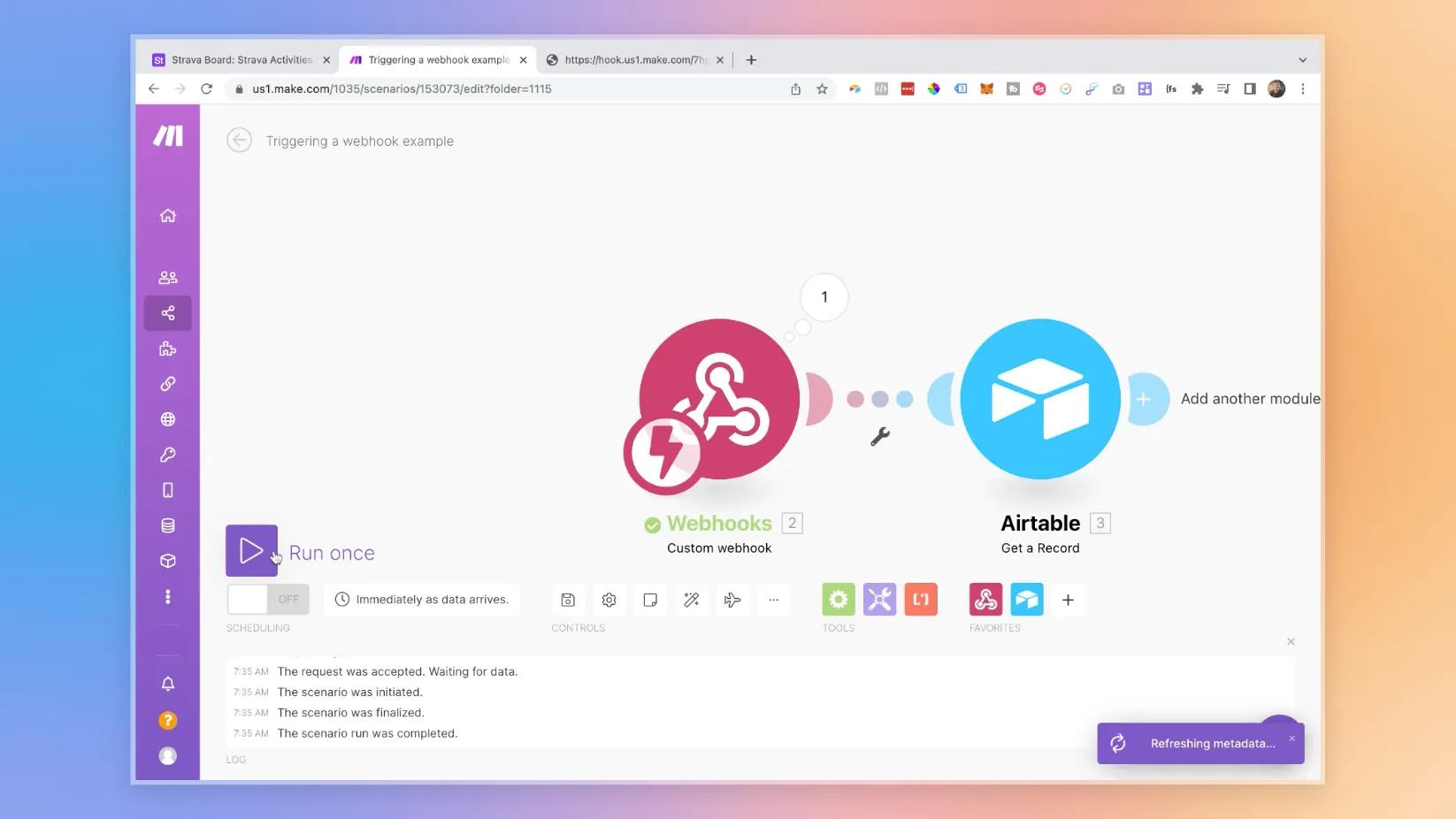 Trigger Make Workflows from Airtable with Webhooks