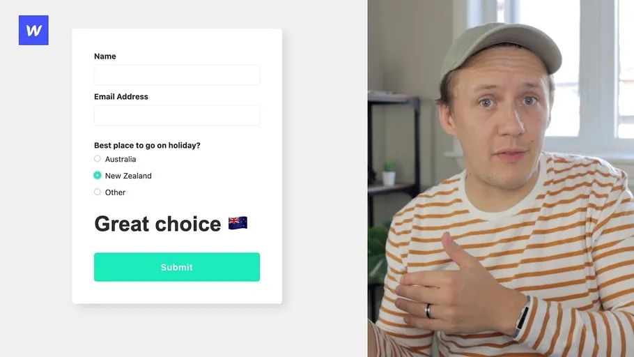 How To Setup Conditional Forms in Webflow