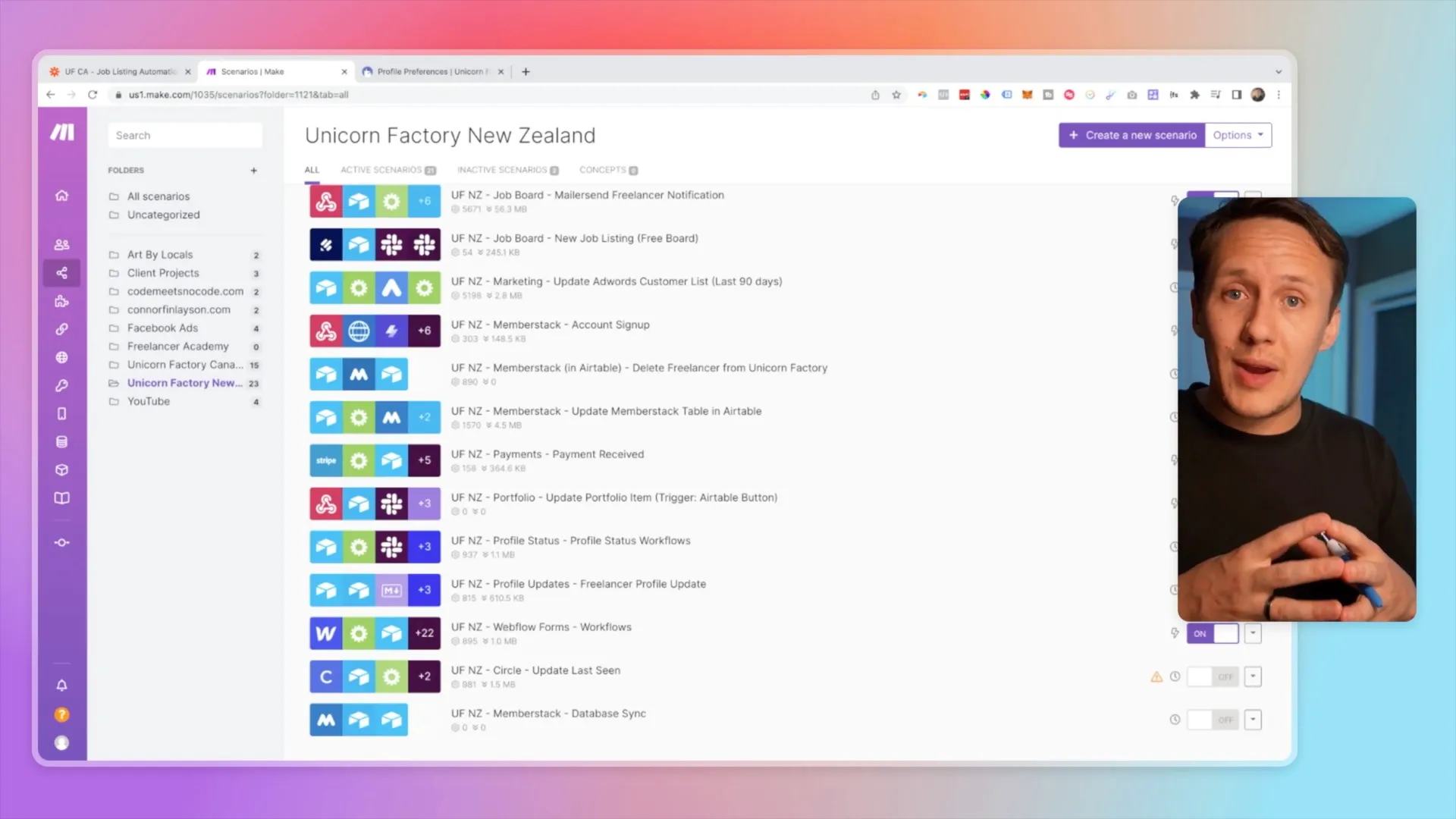 Moving Unicorn Factory Workflows From Zapier to Make: My 2022 Update